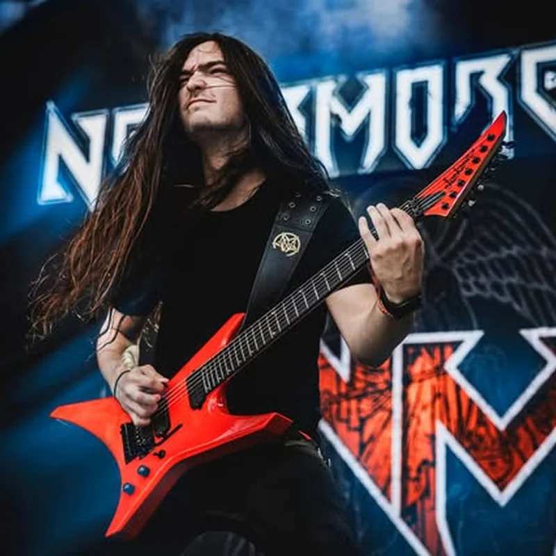 Guitarist performing on stage